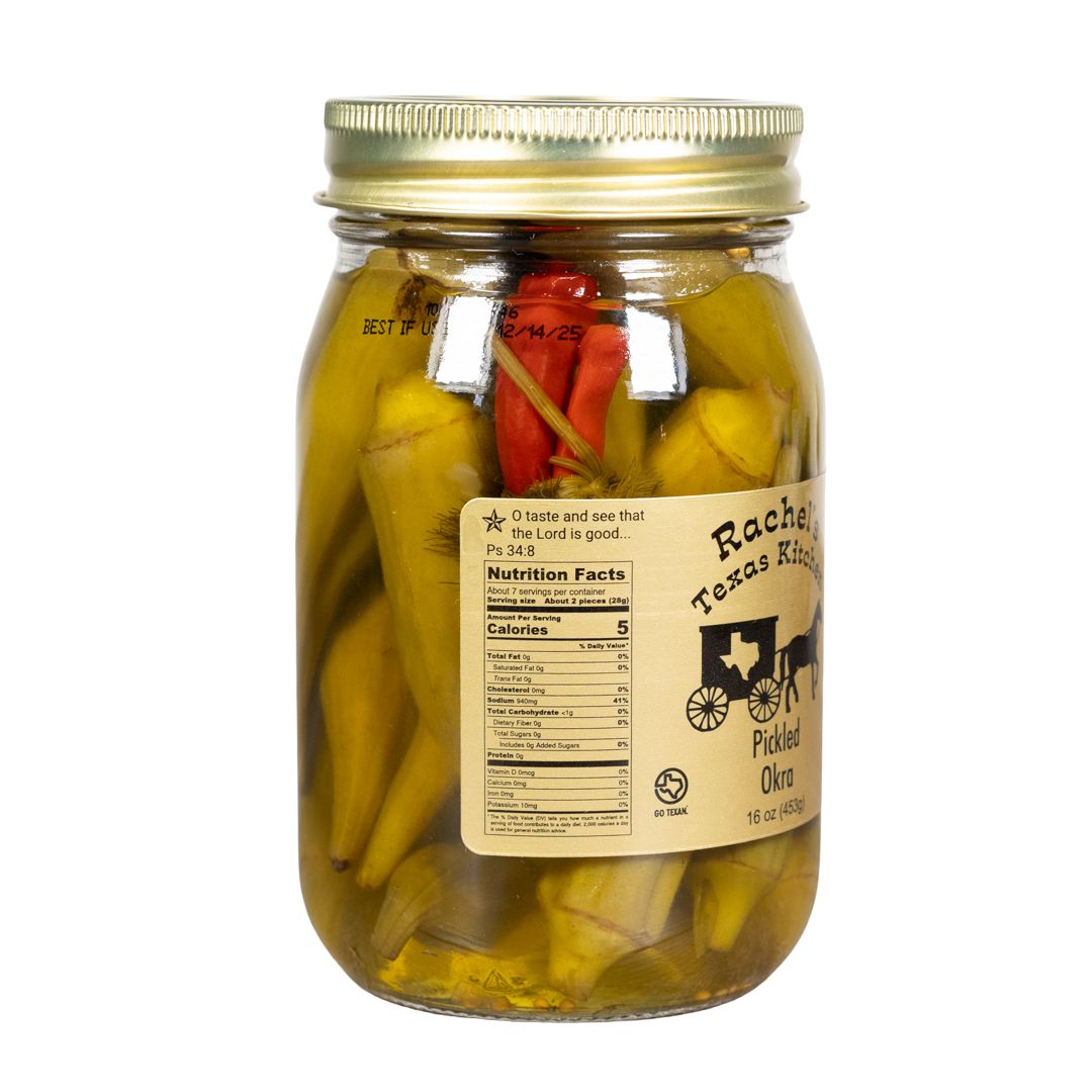 Pickled Okra | Rachel’s Texas Kitchen